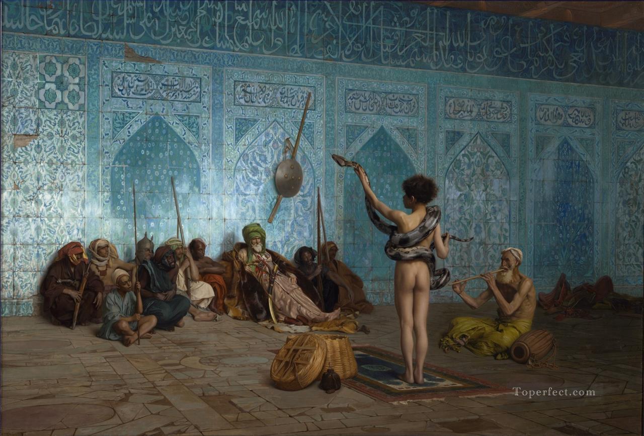 The Serpent Charmer Greek Arabian Orientalism Jean Leon Gerome Oil Paintings